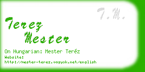terez mester business card
